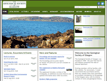 Tablet Screenshot of geologyglasgow.org.uk